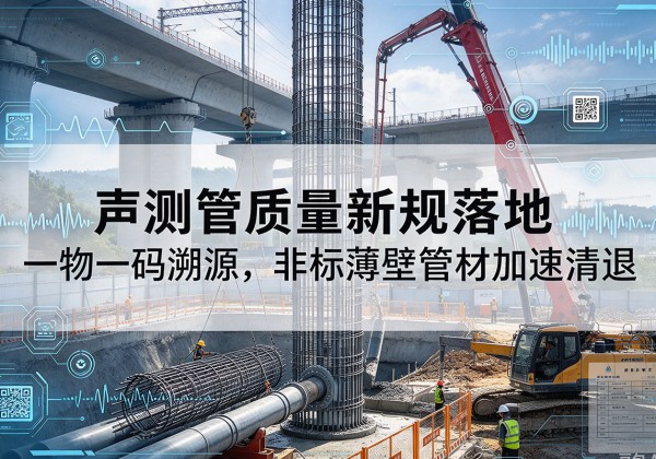 岗巴声测管质量新规落地，一物一码溯源，非标薄壁管材加速清退