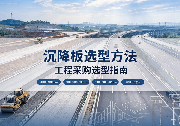 岗巴沉降板选择方法